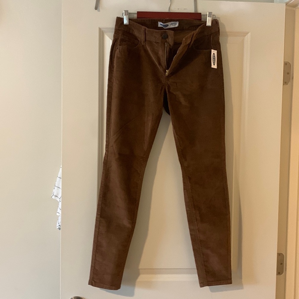 Corduroy pants.